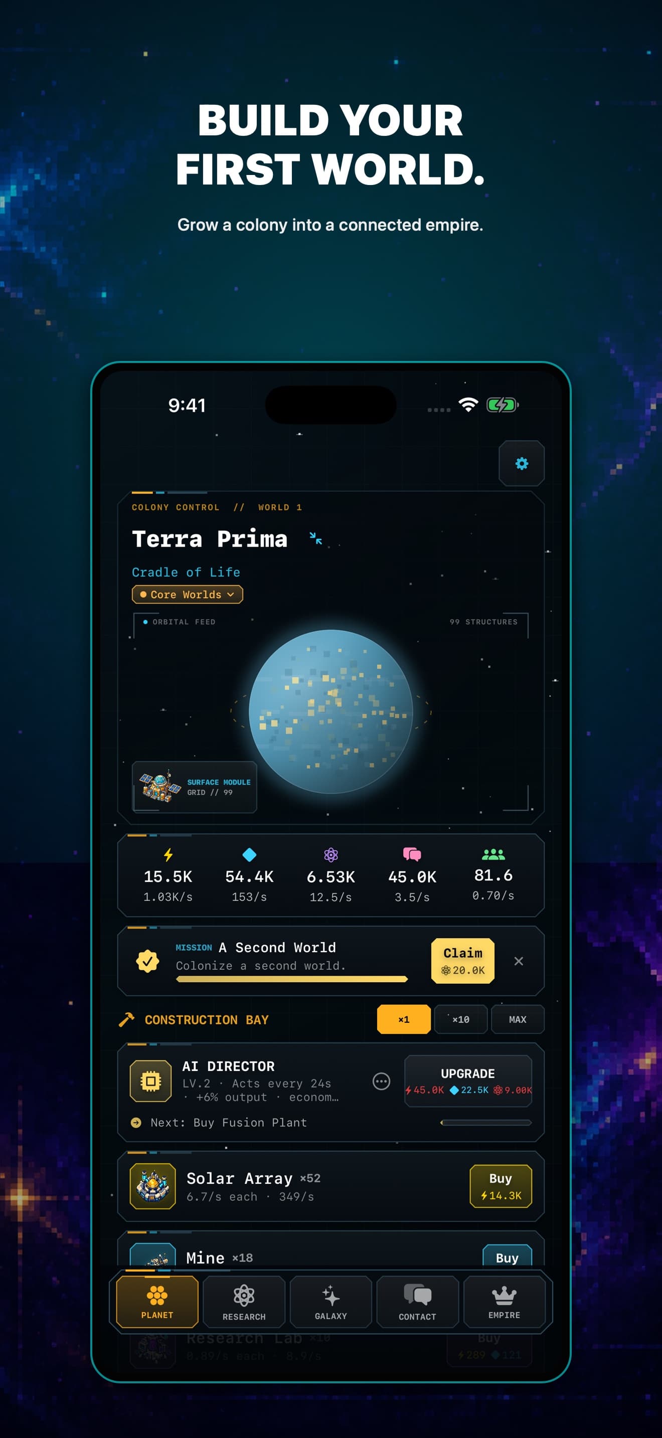 Planet management